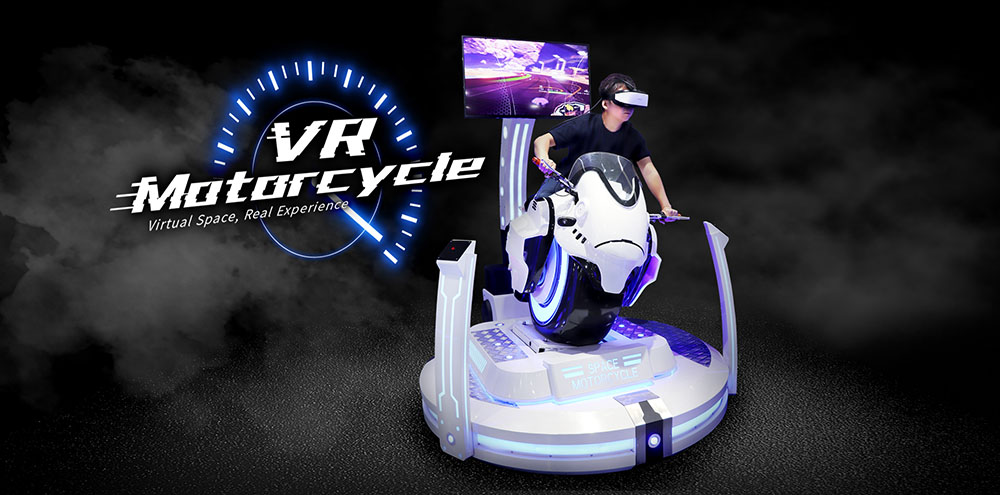Virtuālās realitātes braukšanas VR motociklu simulators